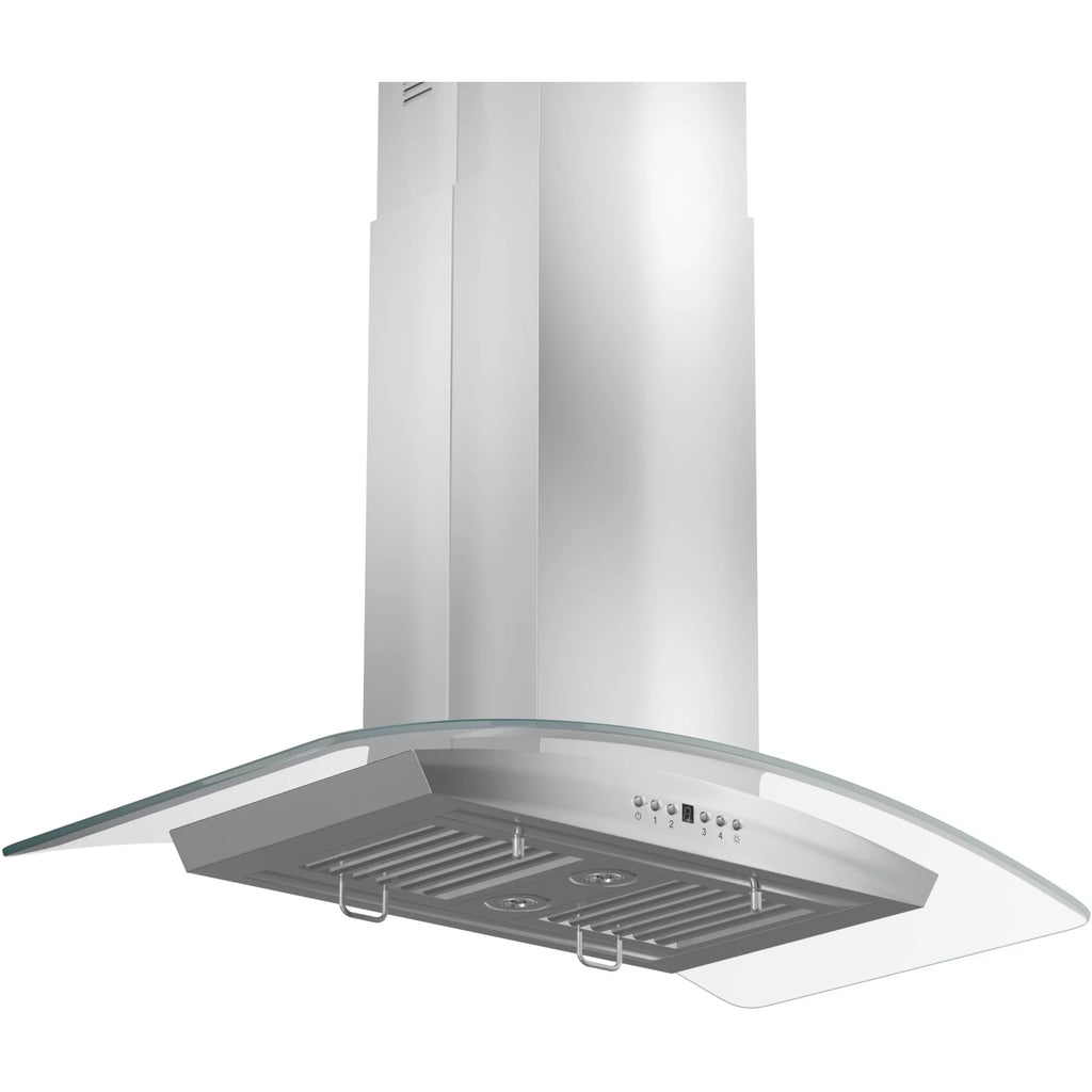 36 in. Island Mount Stainless Steel & Glass Range Hood Z90556