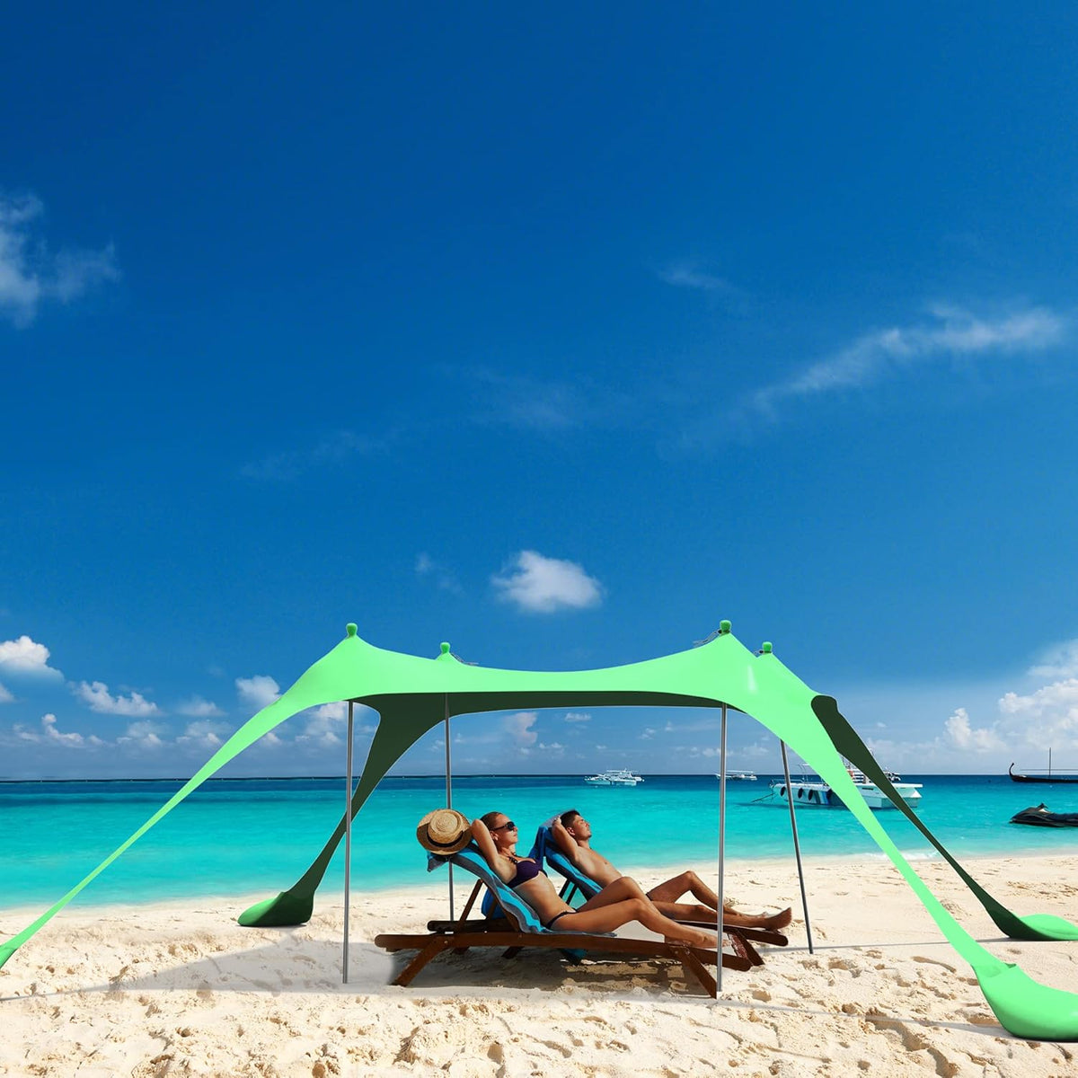 Pop Up Family Beach Tent with Carrying Bag R287948