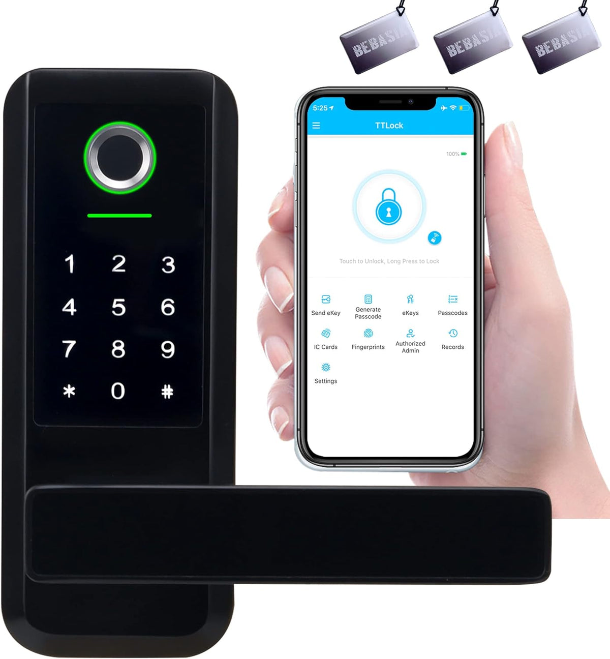 Smart Door Lock with Keypad W479615