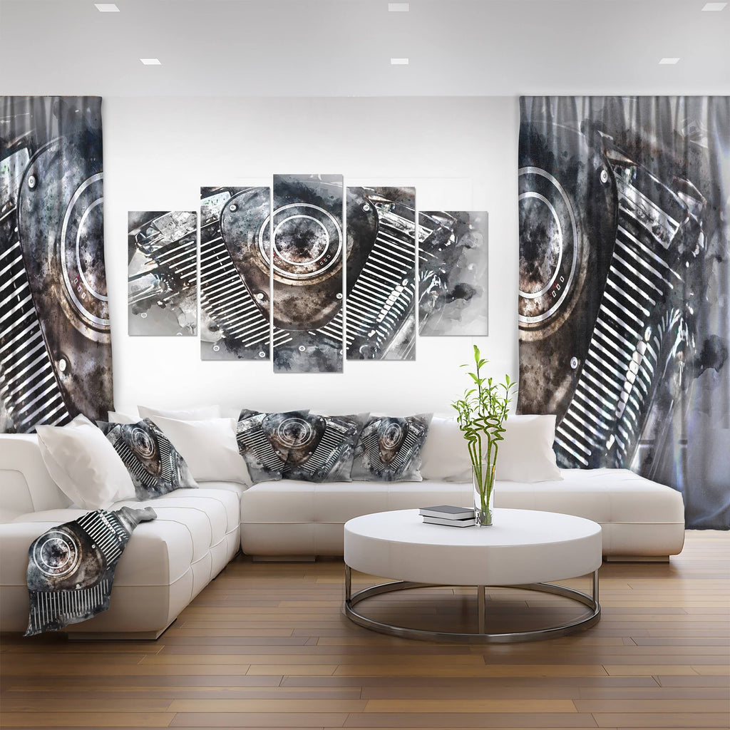 5 Panels Canvas Art Print A5473