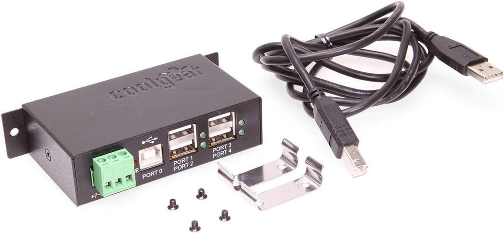 4-Port Industrial USB 2.0 Powered Pack of 2 K834778