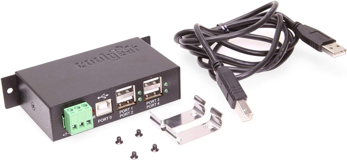 4-Port Industrial USB 2.0 Powered Pack of 2 K834778