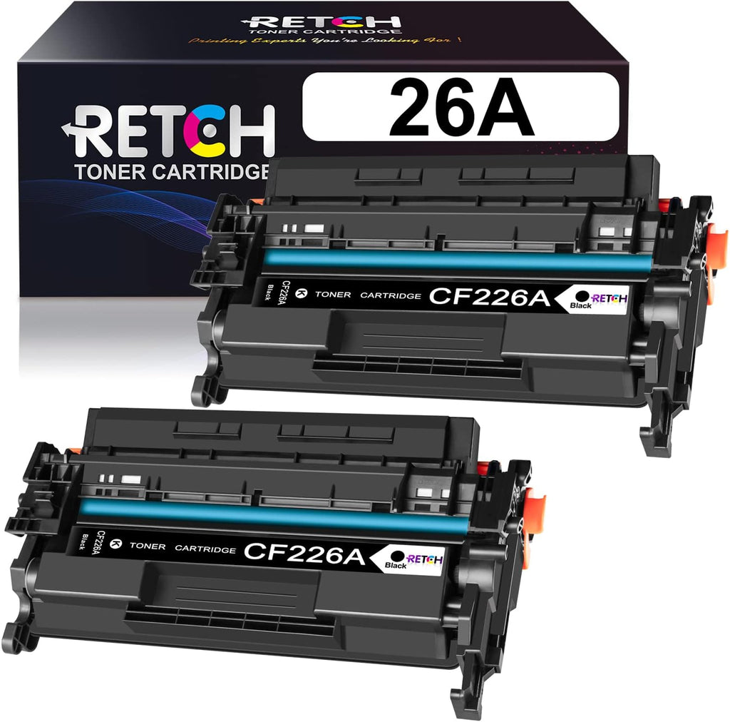 Black Toner Cartridges for HP 26A CF226A 26X CF226X (4 Pack) M5379