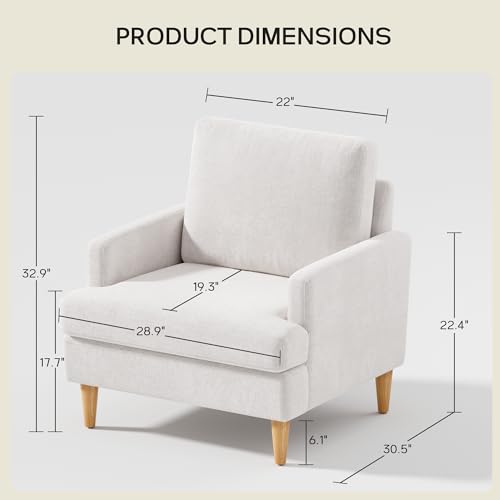 Blue Chenille Accent Chair H6373