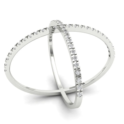 14k White Gold Simulated Diamond Ring size 10.75 N6513