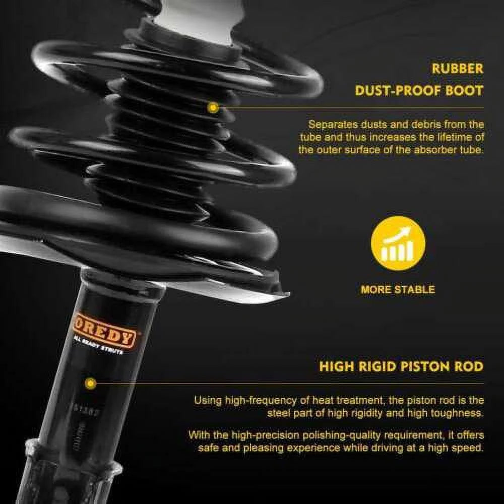 Front Right Passenger Side Complete Strut with Coil Spring Assembly X23622