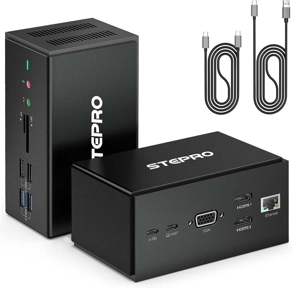 14 in 1 USB C Docking Station Quadruple Monitor Thunderbolt Dock A546