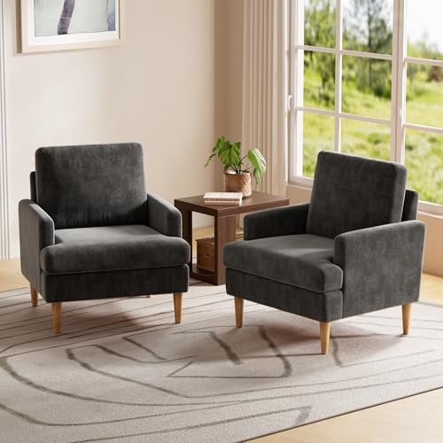 Blue Chenille Accent Chair H6373