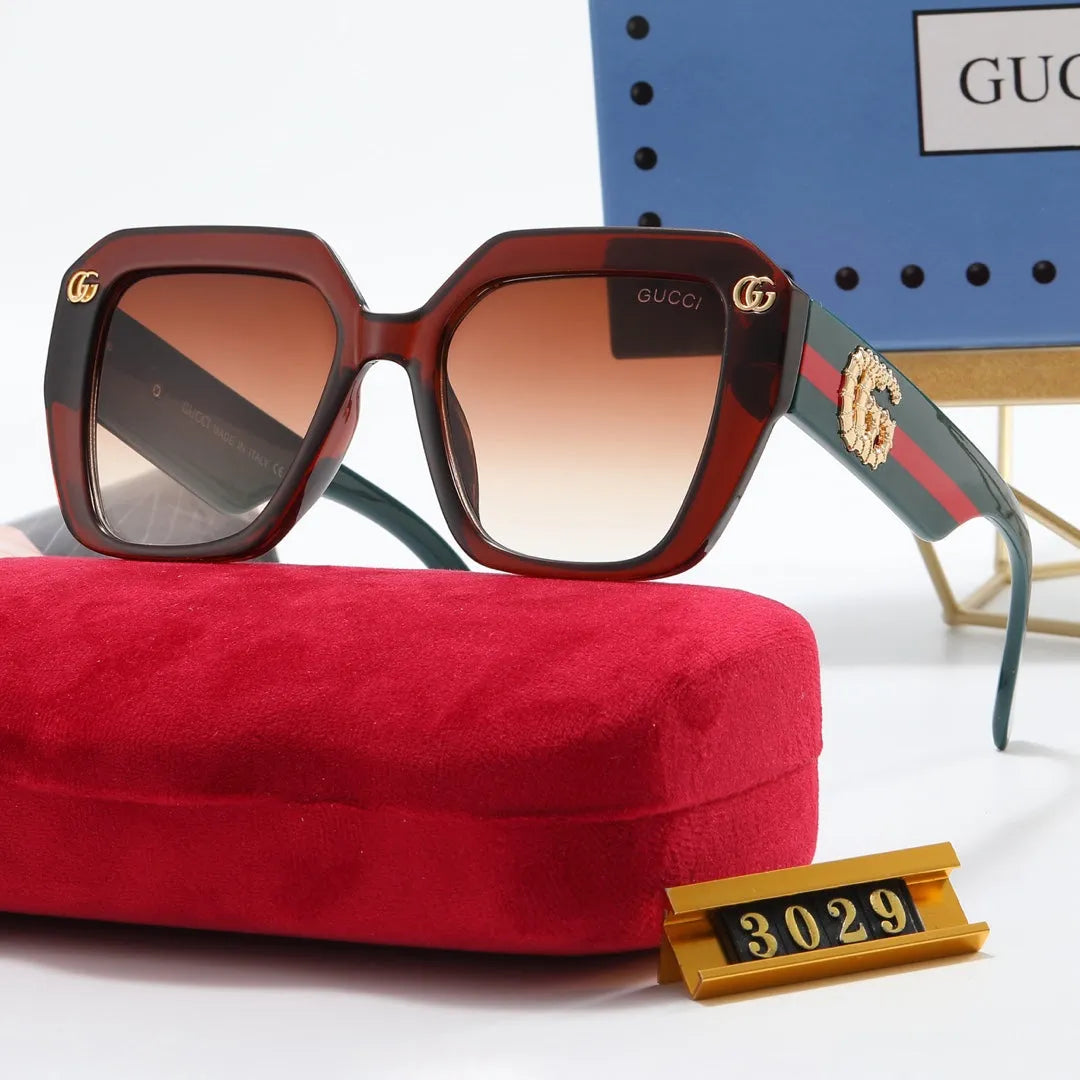 Fashion Striped Frame Sunglasses T474877
