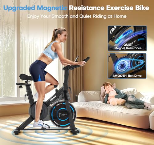 Adjustable Magnetic Resistance Stationary Bike 300LB Weight Capacity S903