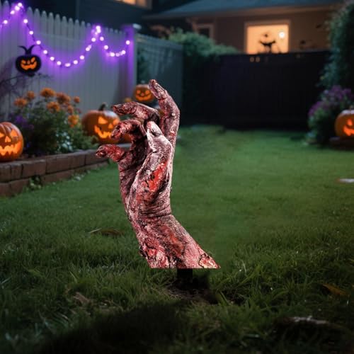 5 Pack Halloween Zombie Arm Yard Stakes H8896