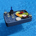 Navy Wicker Floating Pool Tray with Aluminum Frame X514