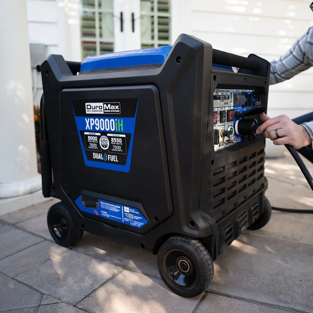 9000 Watt Dual Fuel Inverter Generator with CO Alert F239825