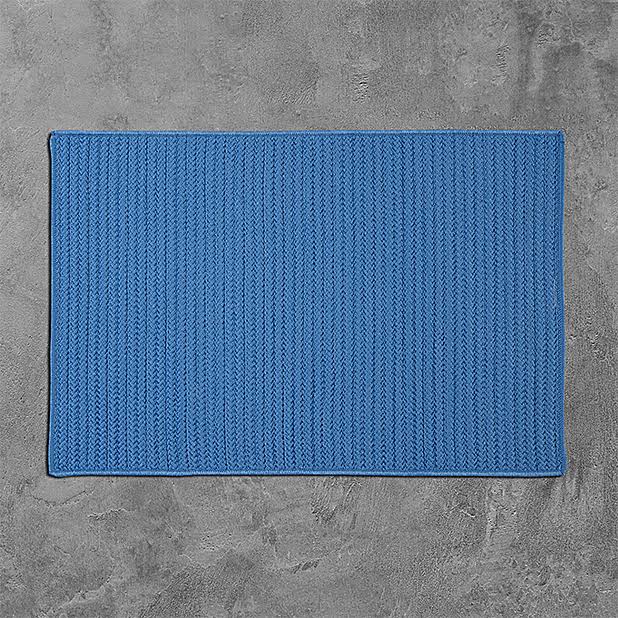 Blue Ice 2x10 Solid Rug A689