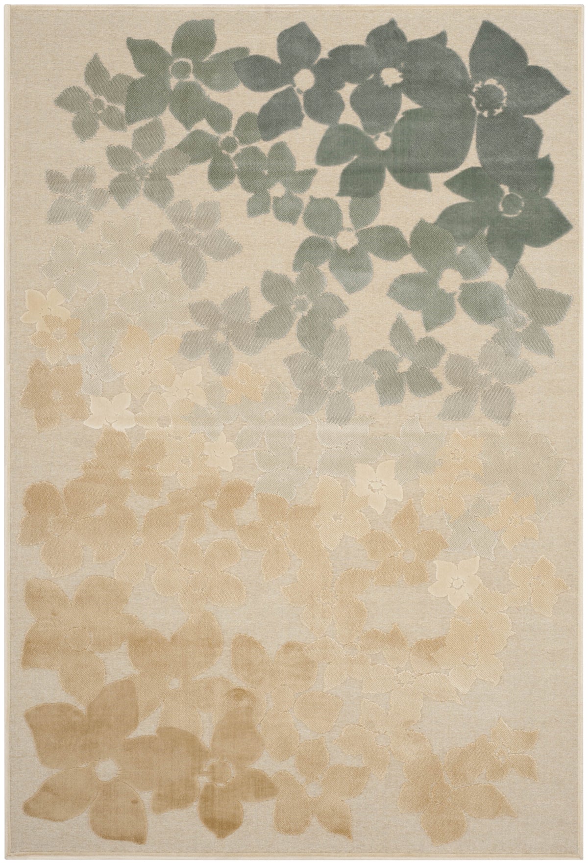 5'3" x 7'6" Floral Area Rug R3970