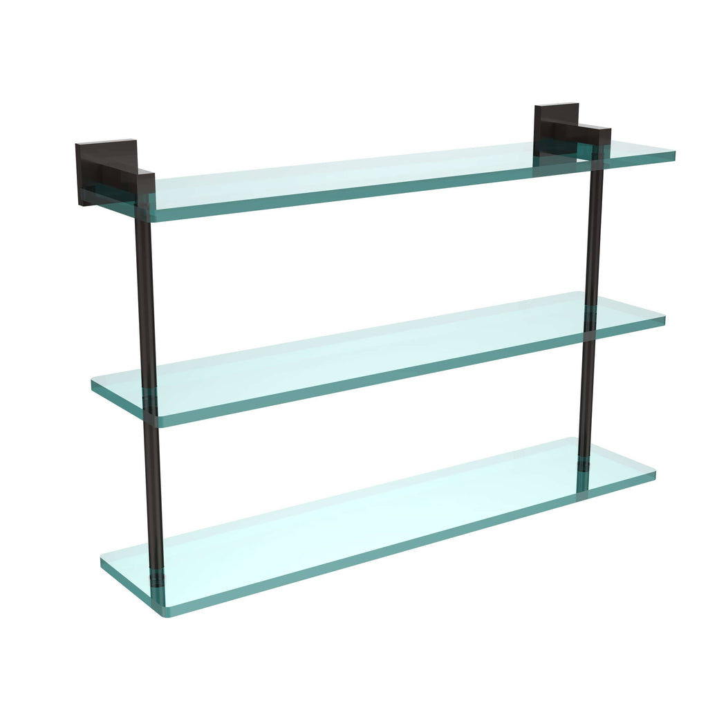 Triple Tiered Glass Shelf, Oil Rubbed Bronze M68683