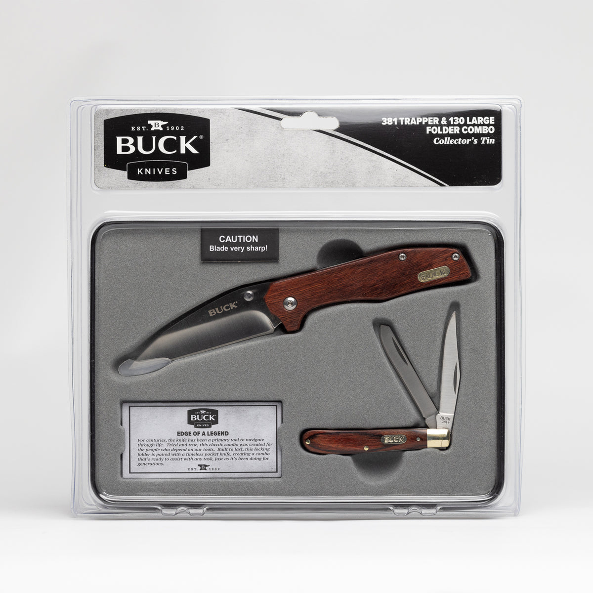 Brown Trapper and Large Folder Combo F1483