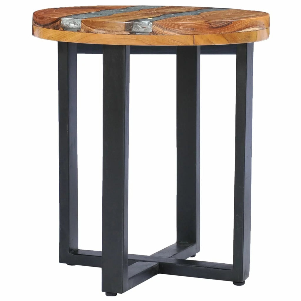 Solid Teak Wood and Polyresin Coffee Table E271225