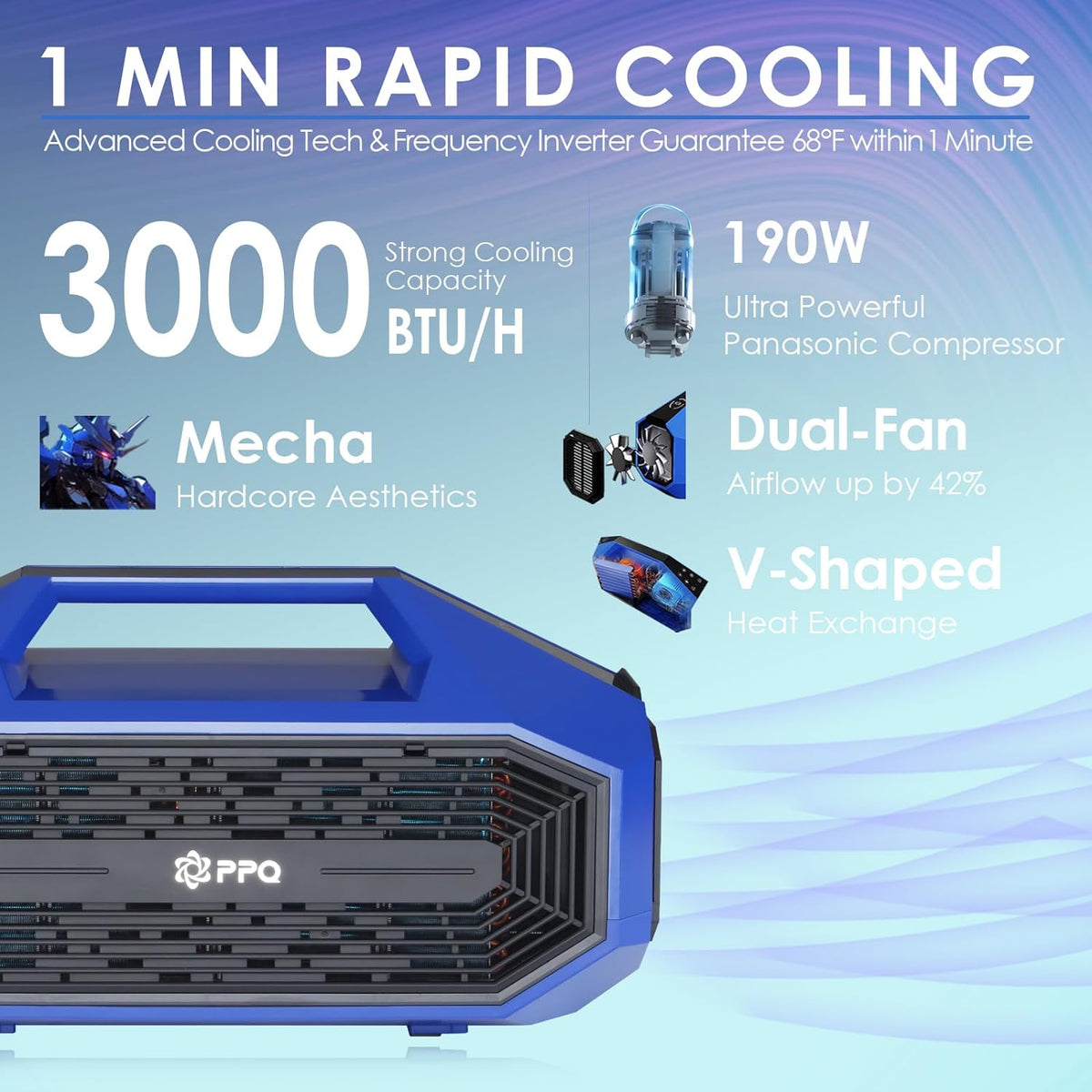 Portable Air Conditioner 3000BTU 4 Modes W70242