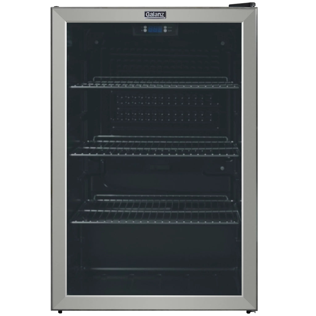 4.5 Cu ft 152 Can Stainless Steel Beverage Center Mini Fridge H13760