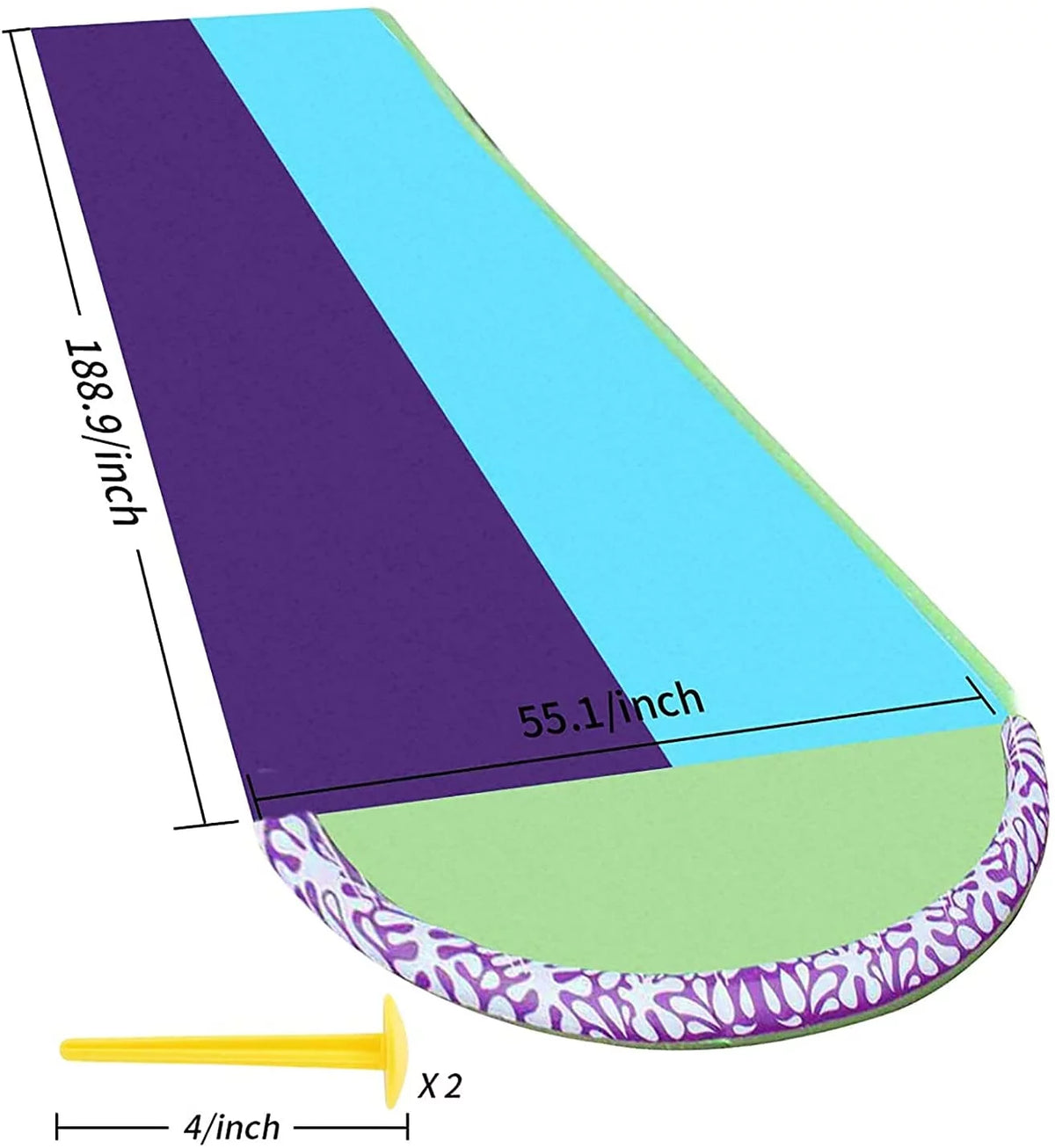 Water Slide with Splash Pool and Crash Pad V774