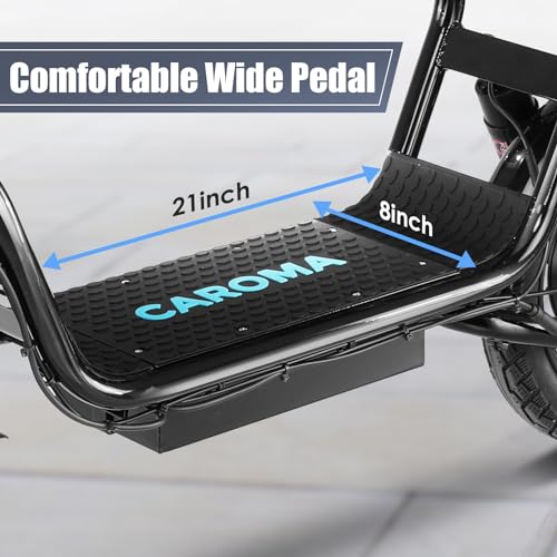 Electric Scooter with Seat, 14" Tires Foldable with Basket N602