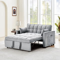 Black Velvet 3 in 1 Sleeper Sofa Bed V1345