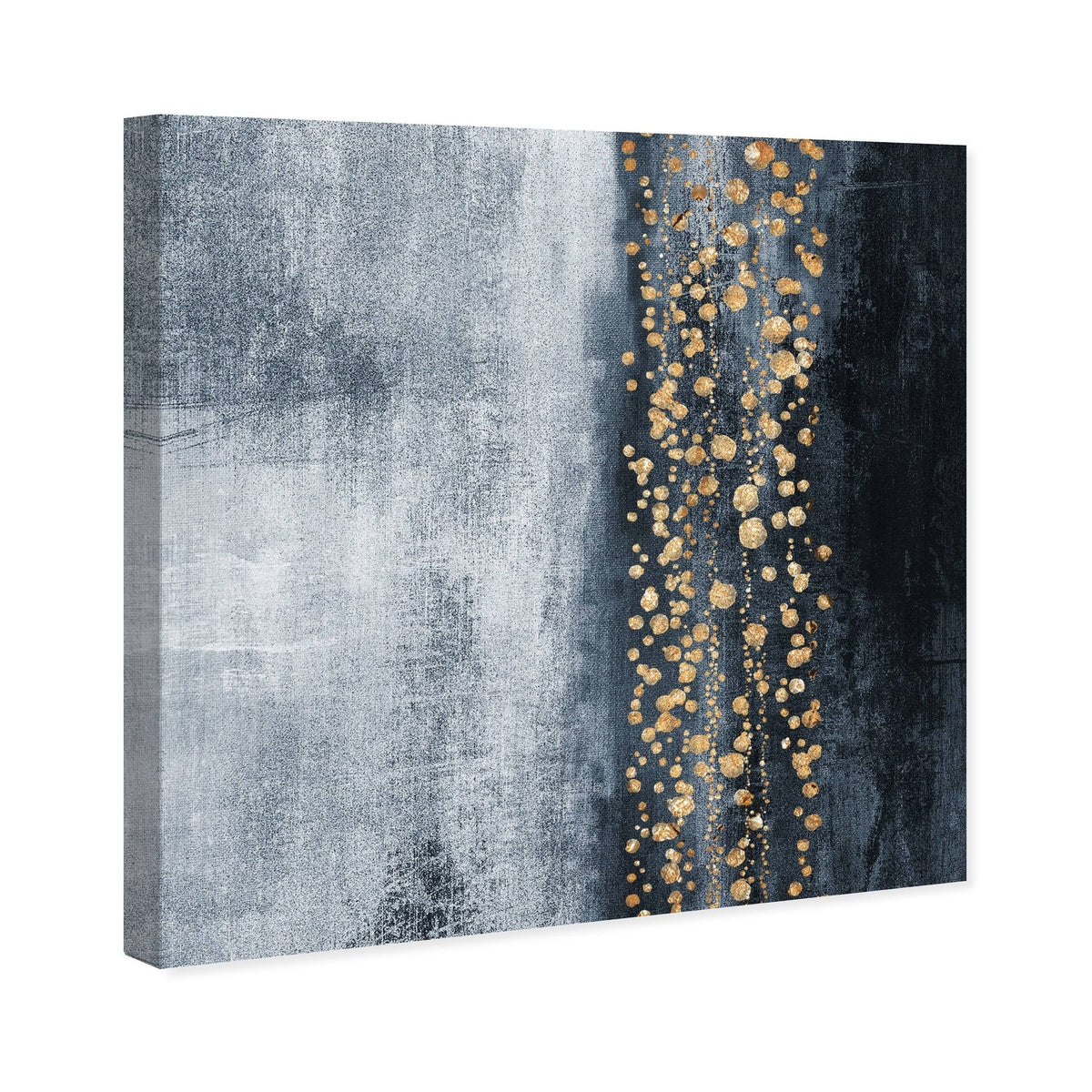 Blue Down The River Abstract Canvas D52210