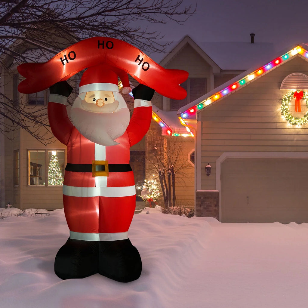 Tall Santa Yard Inflatable with Lights and Storage Bag 120" B248257