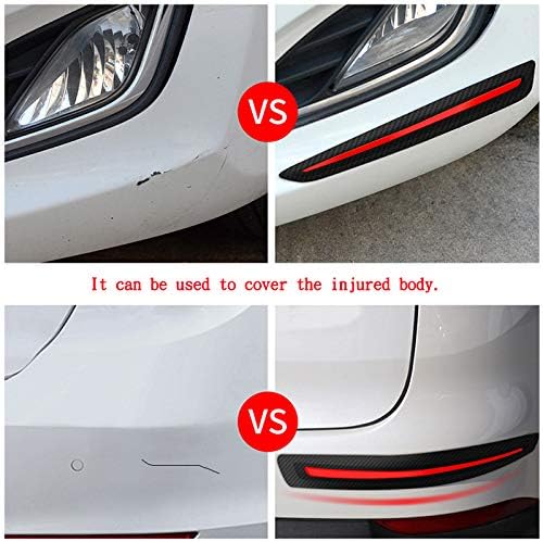 Black Anti-Collision Bumper Guard Strip Protector Trim (2 Pack) B477