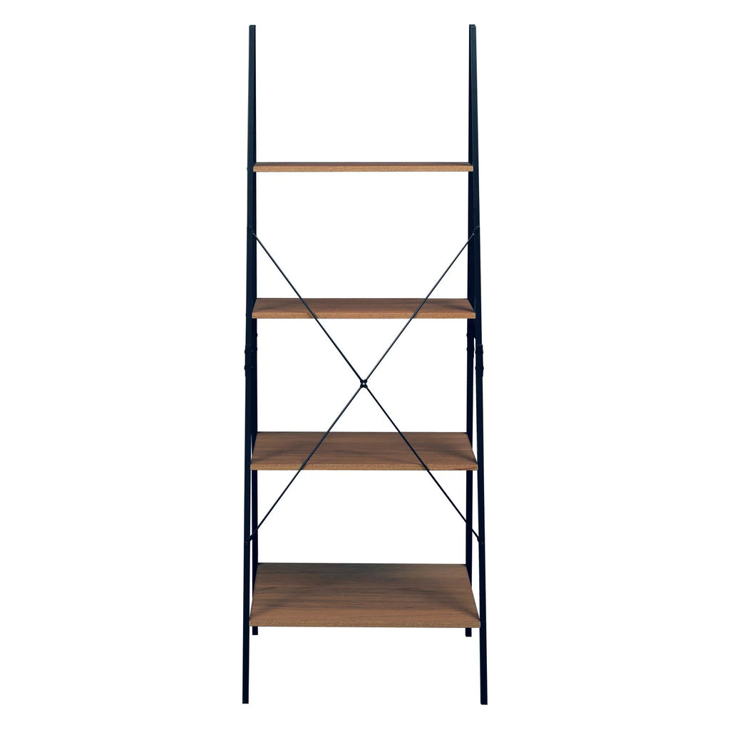 72 in. Urban Walnut Ladder Bookcase M5774