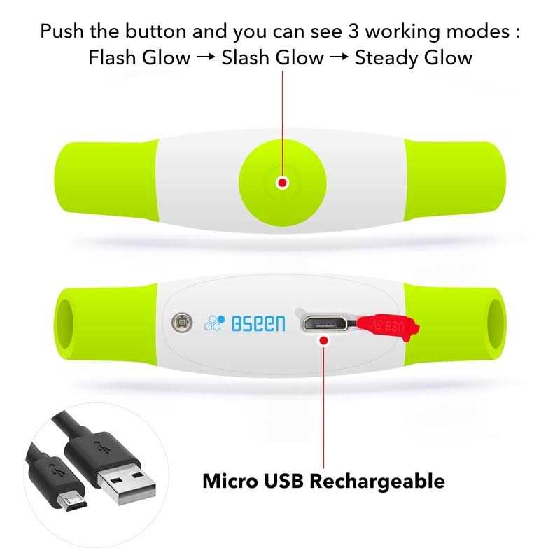Light Rechargeable LED Dog Collar I2448