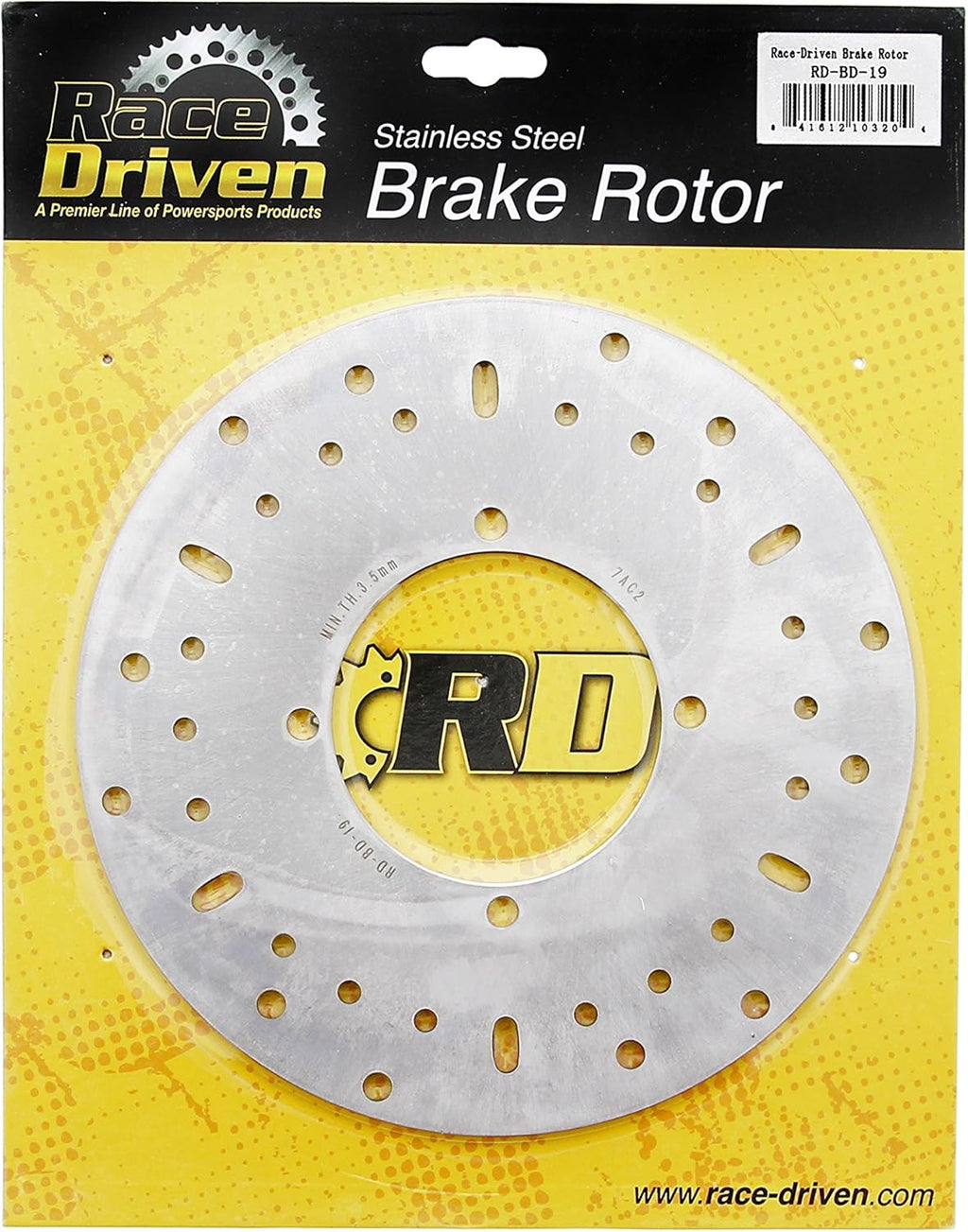 Front and Rear Brake Rotors Discs B6359