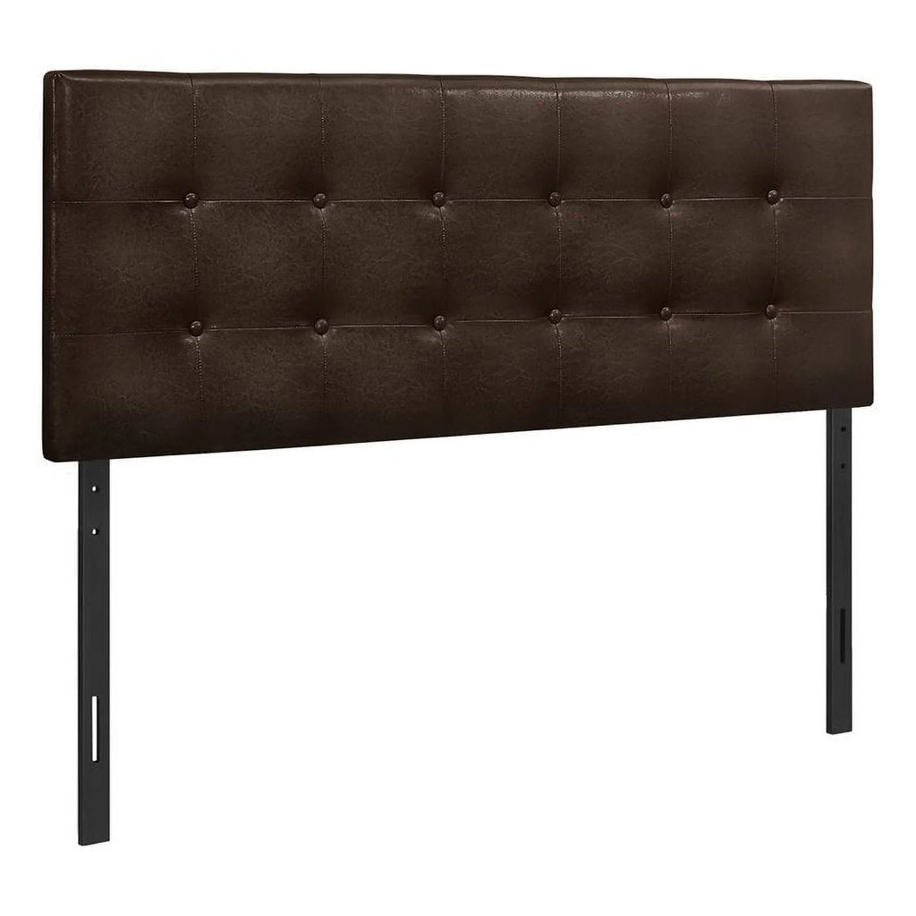 Full Size Upholstered Brown Headboard J6350