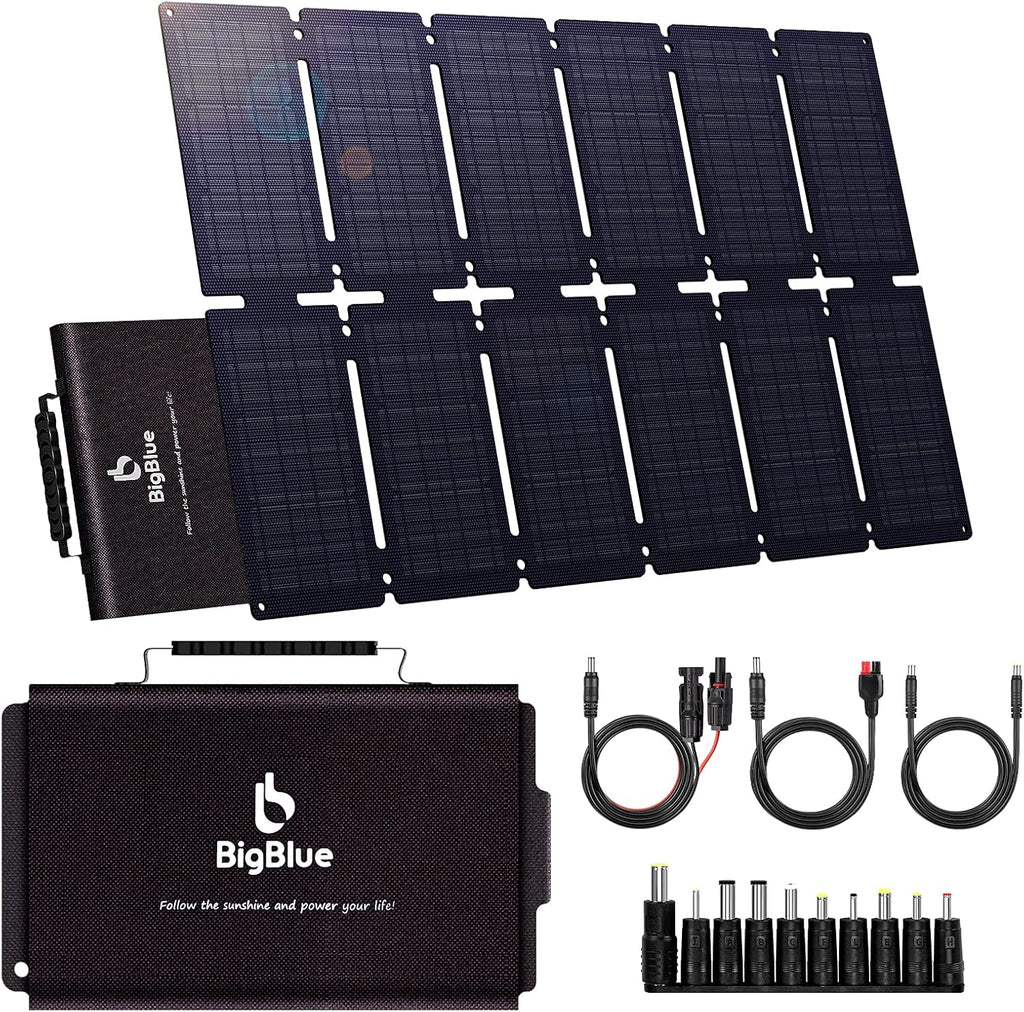 42W Portable Solar Charger with USB and DC Output U7220