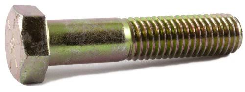 1/4-28 x 5 1/2 Grade 8 Hex Cap Screw Yellow Zinc Plated (400) N630936