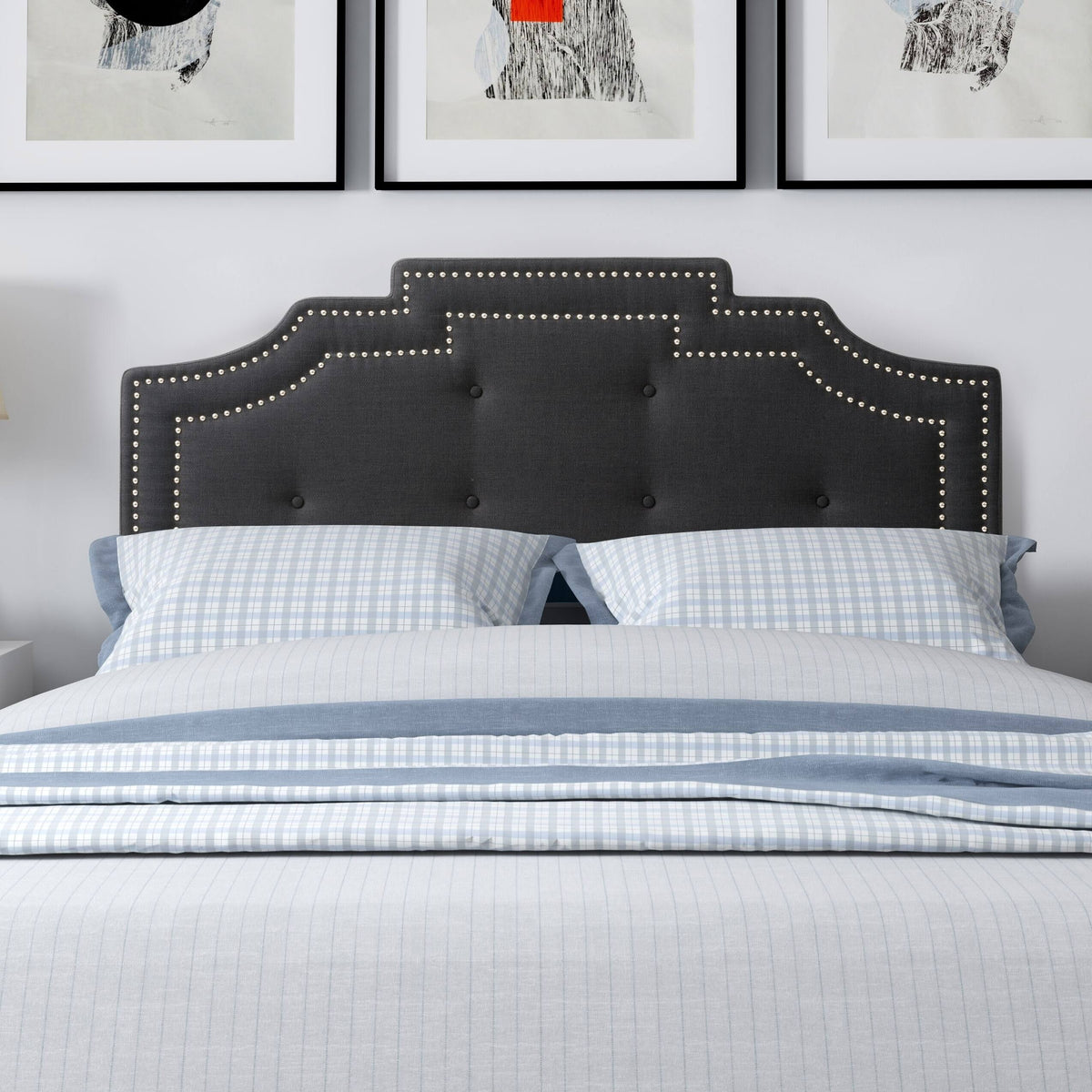 Cream Button Tufted Headboard G325