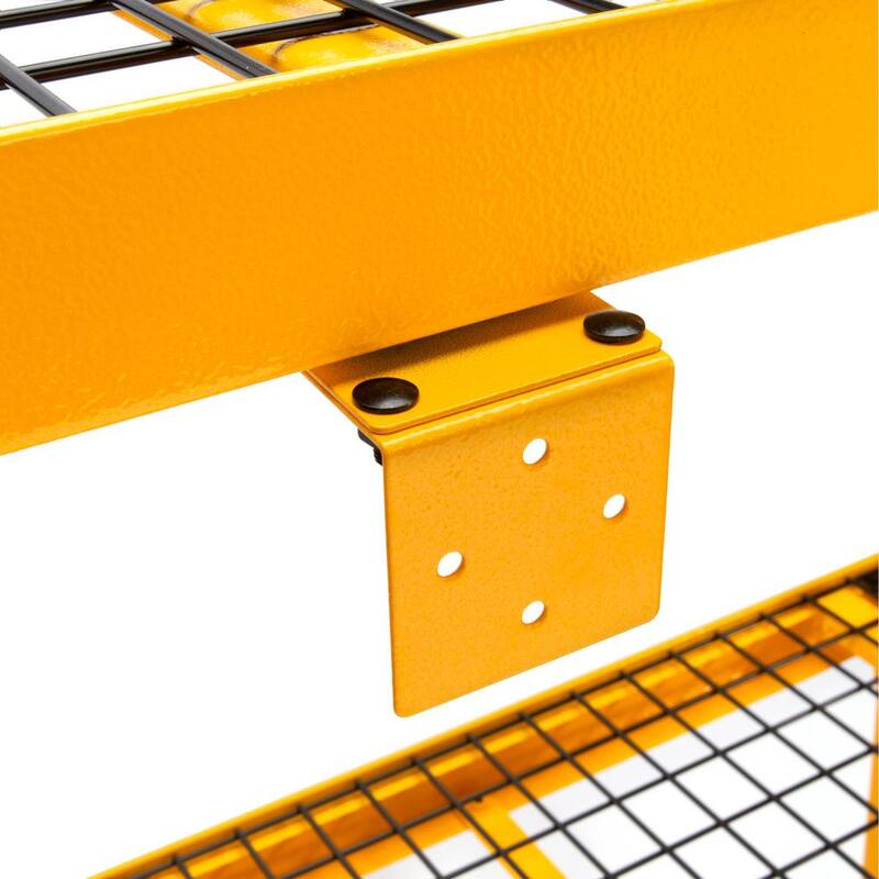 Yellow 4-Tier Steel Storage Shelving Unit Q2550