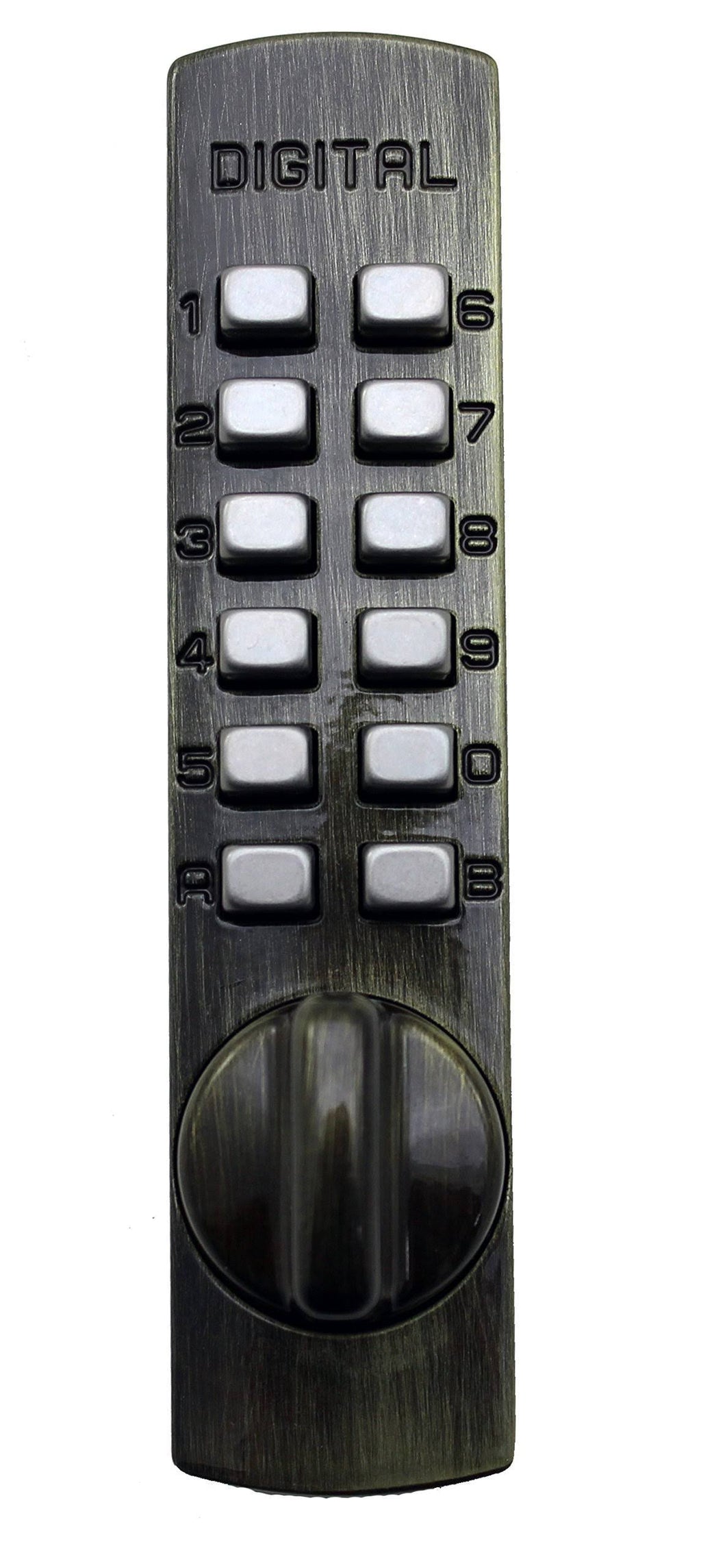 Mechanical Keyless Cabinet Cam Lock - Antique Brass V189