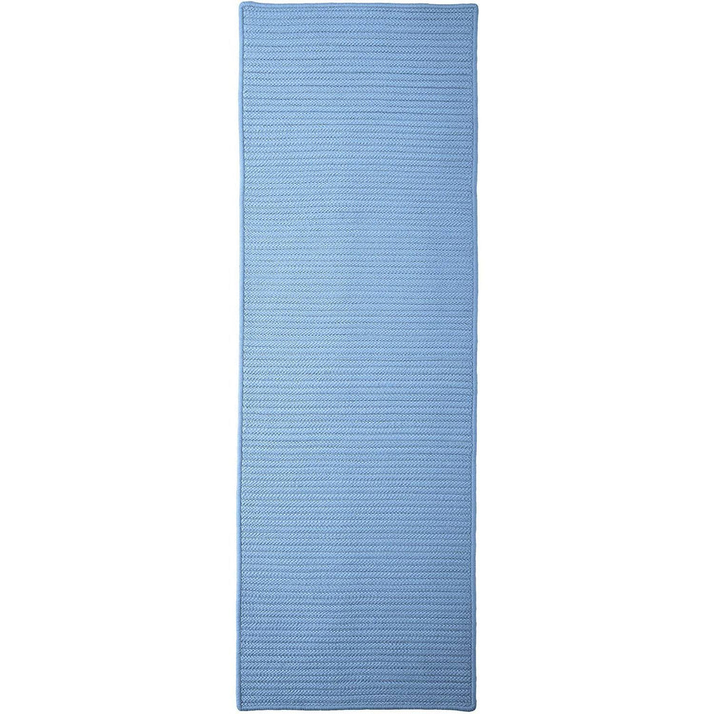 Blue Ice 2x10 Solid Rug A689