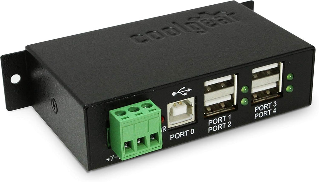 4-Port Industrial USB 2.0 Powered Pack of 2 K834778
