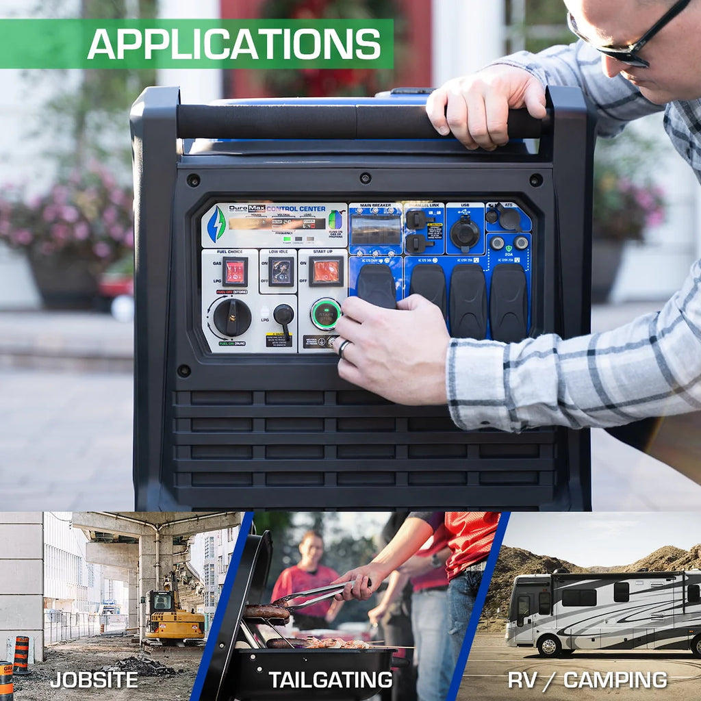 9000 Watt Dual Fuel Inverter Generator with CO Alert F239825