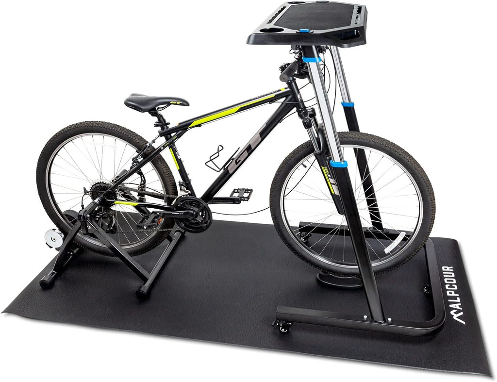 Bike Trainer Mat 36”x78” Water-resistant Anti-slip Noise Insulation D438