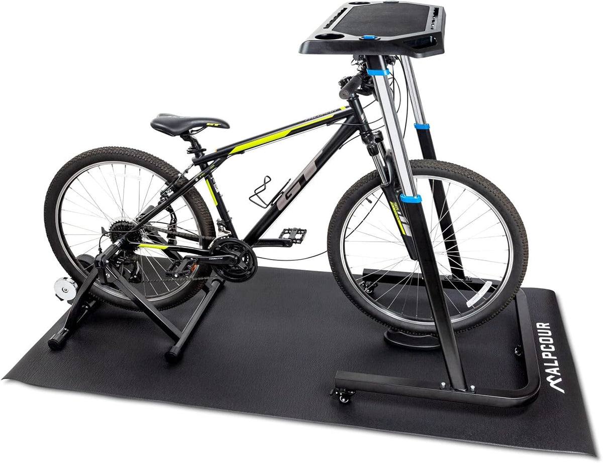 Bike Trainer Mat 36”x78” Water-resistant Anti-slip Noise Insulation D438