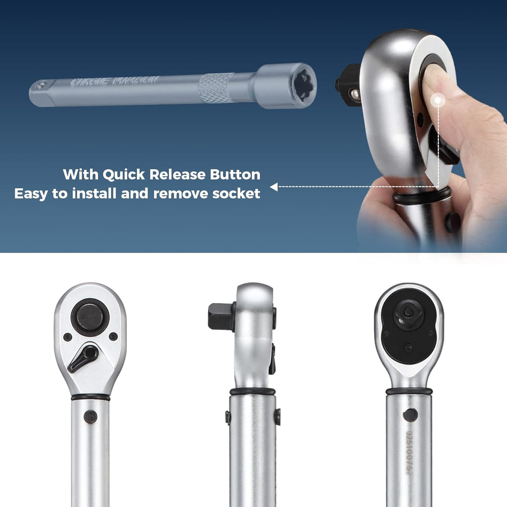 1/2-Inch Drive Click Torque Wrench Set Pack of 2 X882